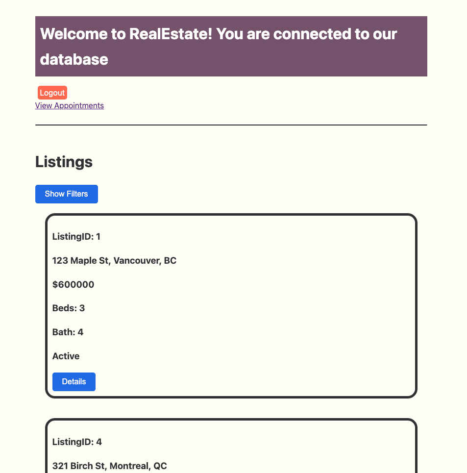 Real Estate screenshot